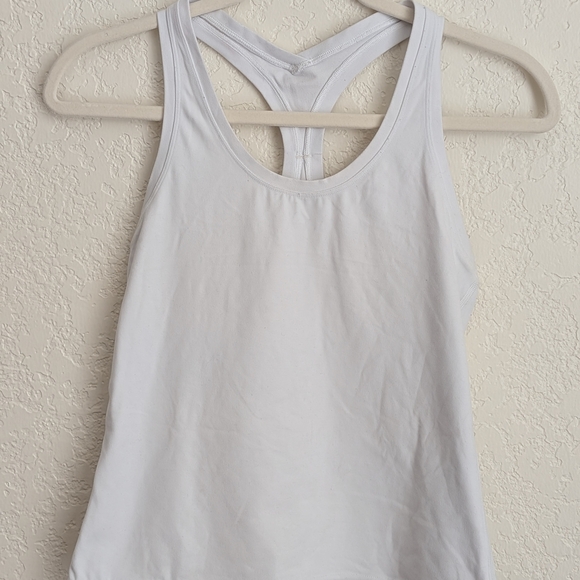 Lululemon Athletica White Racerback Tank Top - Picture 2 of 3